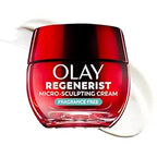 Olay Face Moisturizer, Regenerist Micro-Sculpting Cream for Women, Fragrance-Free - Anti-Aging, Anti-Wrinkle, Firming Skin Care - Triple Collagen Cream, Peptide, Hyaluronic Acid, Niacinamide, 1.7oz