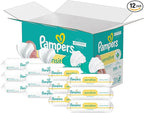 Pampers Sensitive Baby Wipes, Water Based, Hypoallergenic and Unscented, 8 Flip-Top Packs, 4 Refill Packs (1008 Wipes Total)