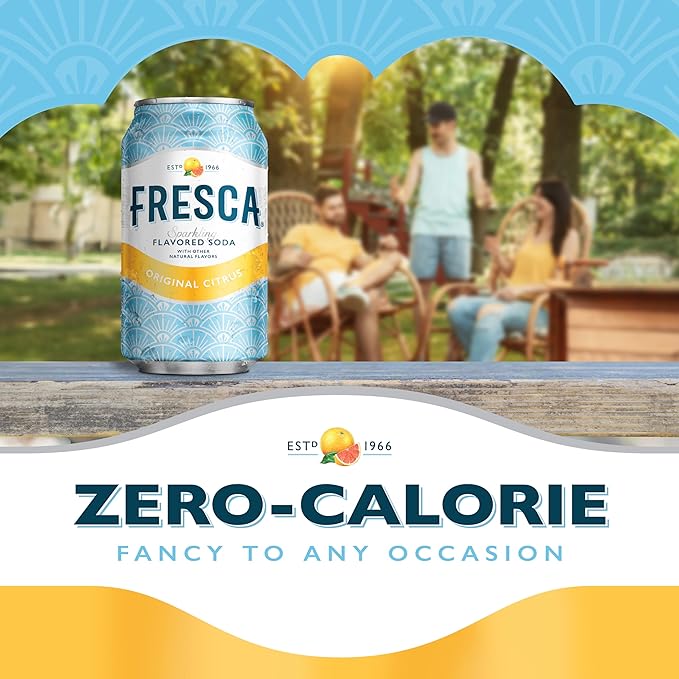 Fresca Citrus Soda, 12 Ounce (Pack of 12)