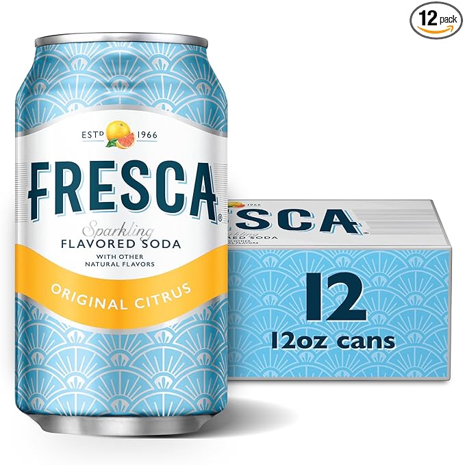 Fresca Citrus Soda, 12 Ounce (Pack of 12)